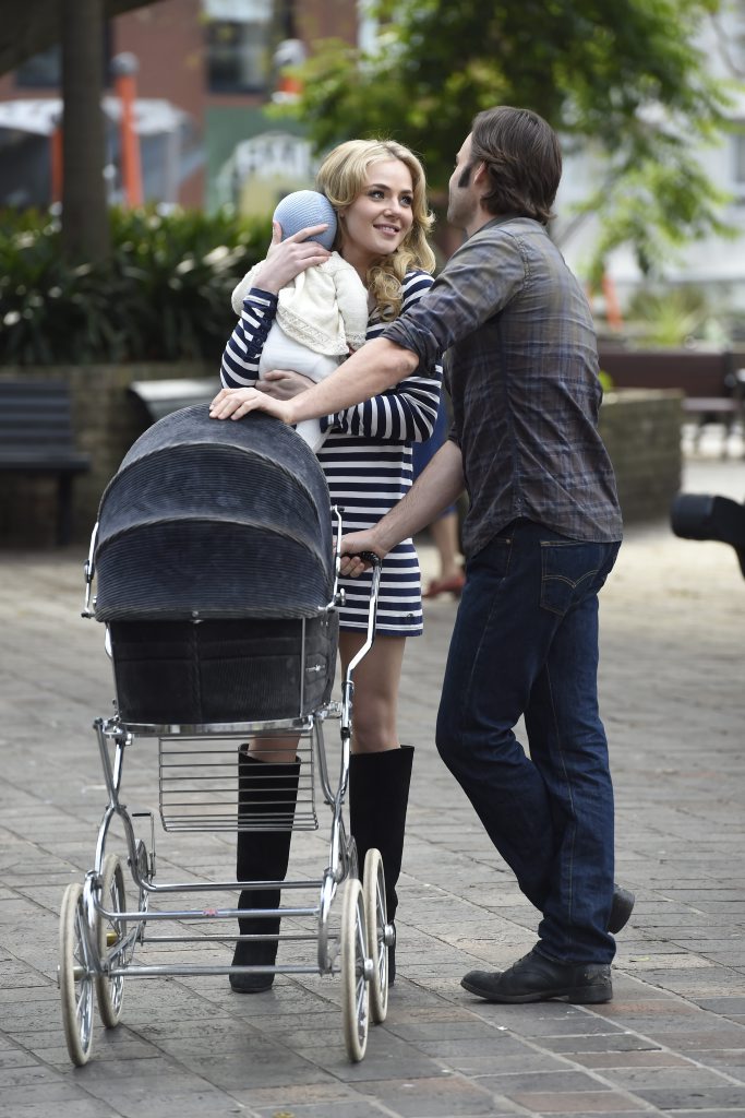 Jessica Marais and Matthew Le Nevez in a scene from Love Child. Jessica Marais and Matthew Le Nevez in a scene from Love Child.