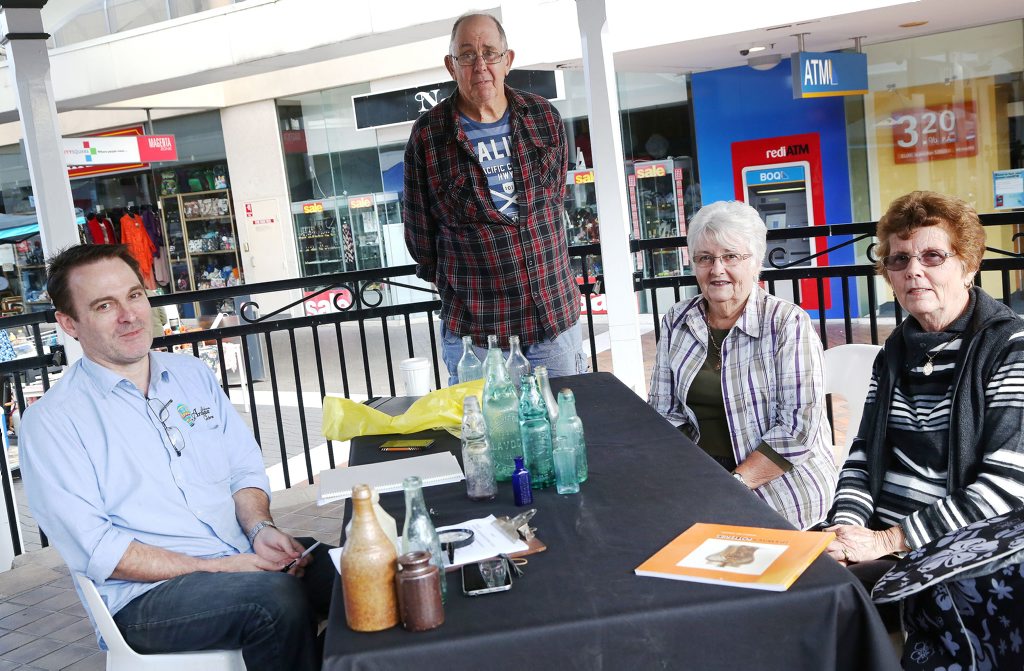 UNEARTHED: Antique dealer Joel (left) met collectors Don Sellars, Rose Stokan and Bev Winks (right) at the appraisal. UNEARTHED: Antique dealer Joel (left) met collectors Don Sellars, Rose Stokan and Bev Winks (right) at the appraisal.