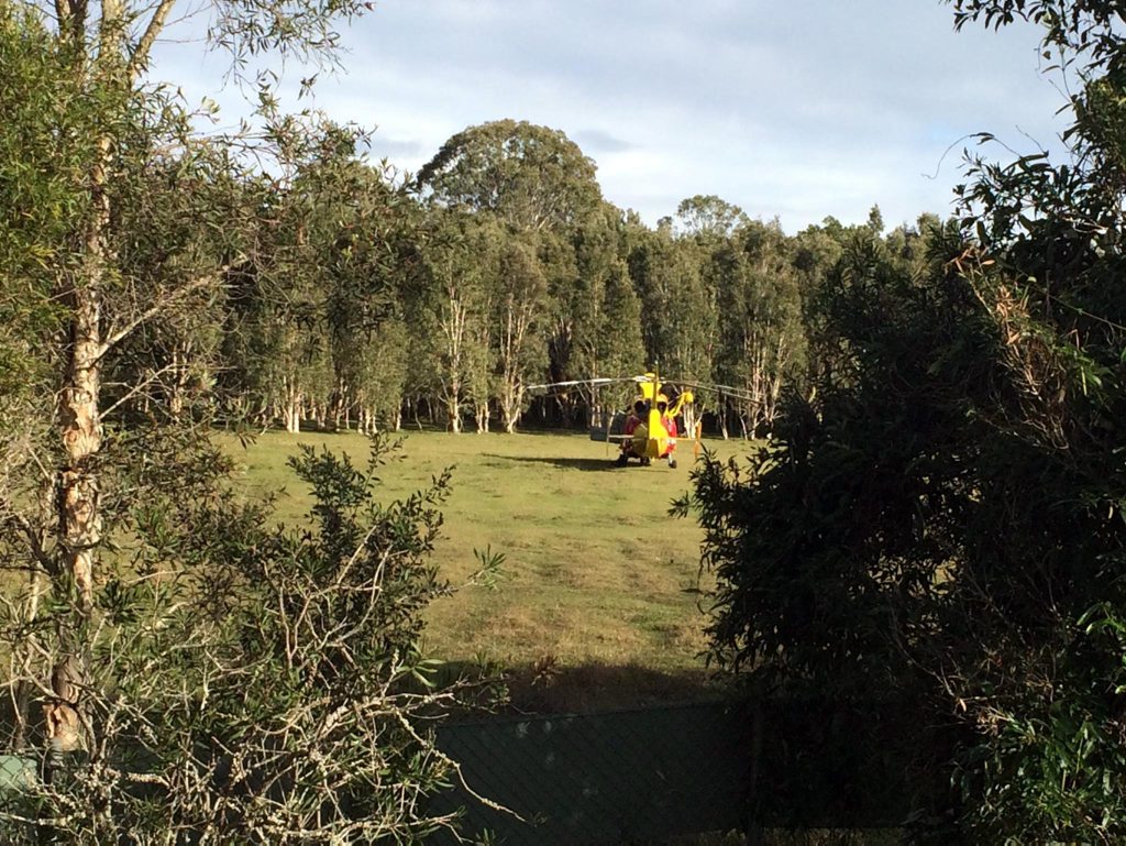 Emergency services responding to the microlight crash at Tyagarah that took Ray Jackson's life. Emergency services responding to the microlight crash at Tyagarah that took Ray Jackson's life.