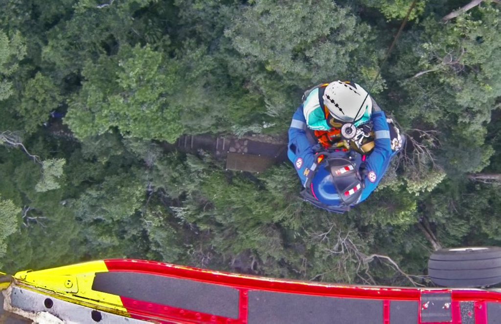 A woman was rescued by helicopter from Mount Warning at the weekend. A woman was rescued by helicopter from Mount Warning at the weekend.