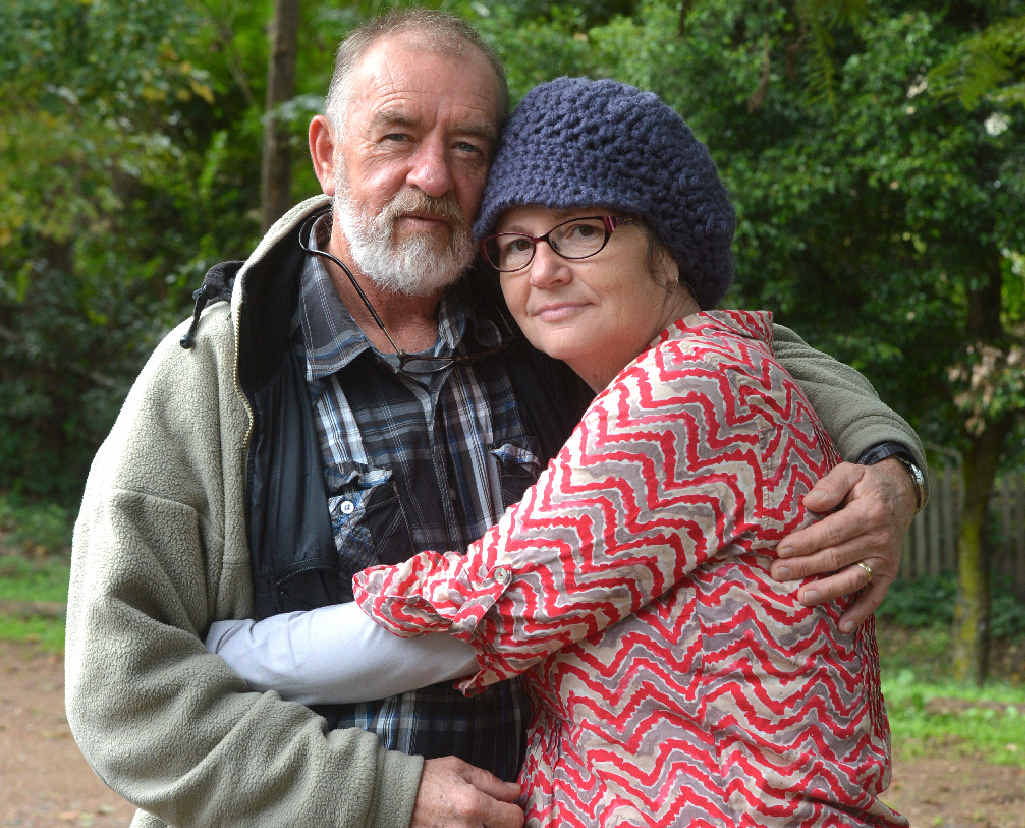 STOLEN HOPE: Virginia and David Chandler cannot replace some of the $30,000 worth of goods stolen from their upper Amamoor property after Cyclone Marcia. STOLEN HOPE: Virginia and David Chandler cannot replace some of the $30,000 worth of goods stolen from their upper Amamoor property after Cyclone Marcia.