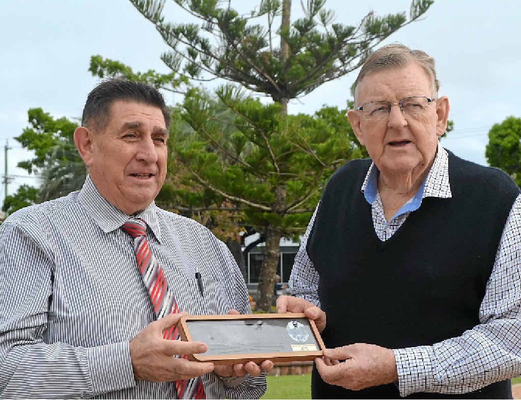 LINK TO HOME: Mayor Mal Forman will travel to Canberra with Paul Neville after being invited by Prime Minister Tony Abbott to present the capsule.