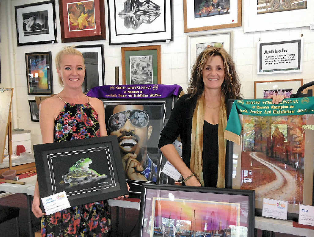 ART CHAMPS: Bek Roberts and Deb Murphy. ART CHAMPS: Bek Roberts and Deb Murphy.