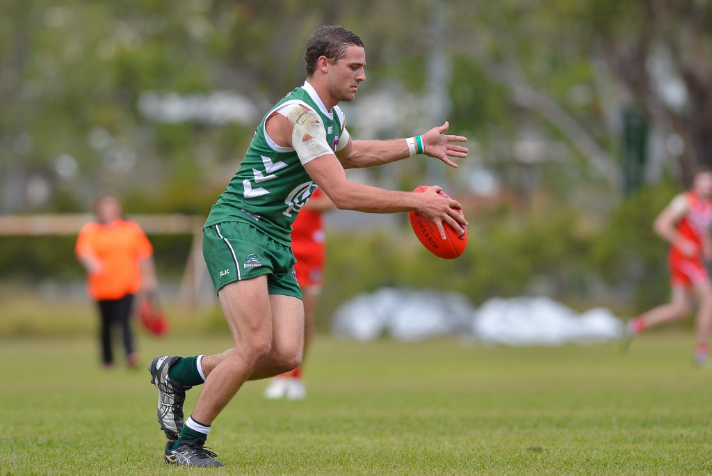 Mudcrabs vs Yeppoon Swans AFL. Mudcrabs #3 Ben Leahy. Photo Mike Richards / The Observer Mudcrabs vs Yeppoon Swans AFL. Mudcrabs #3 Ben Leahy. Photo Mike Richards / The Observer