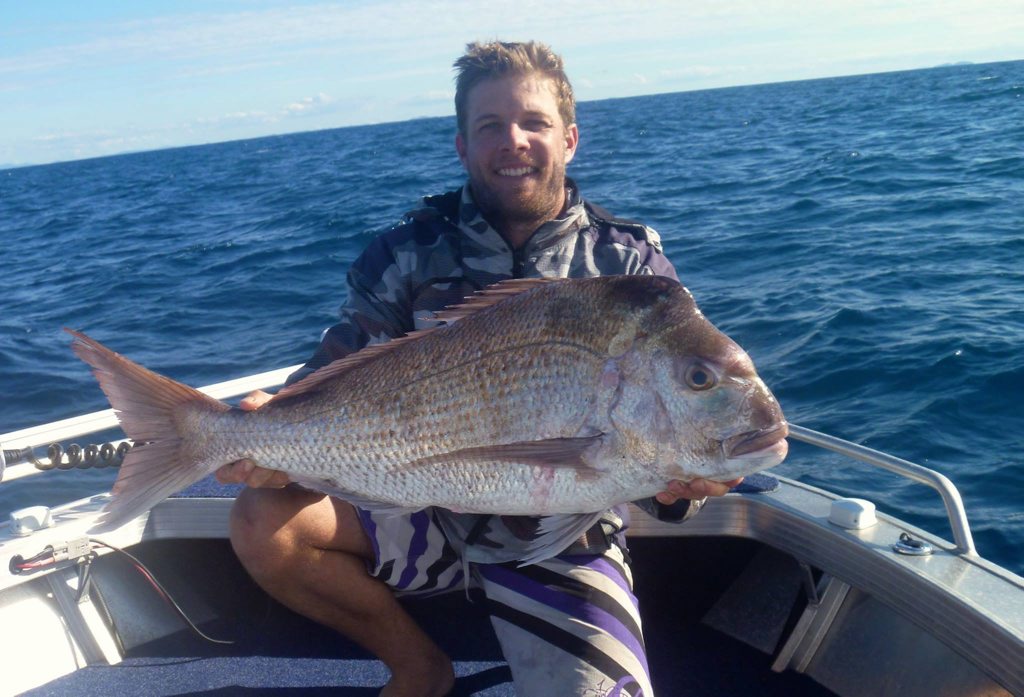 Brendan Sippel landed his first snapper on the north side of Curtis Island this week. Brendan Sippel landed his first snapper on the north side of Curtis Island this week.