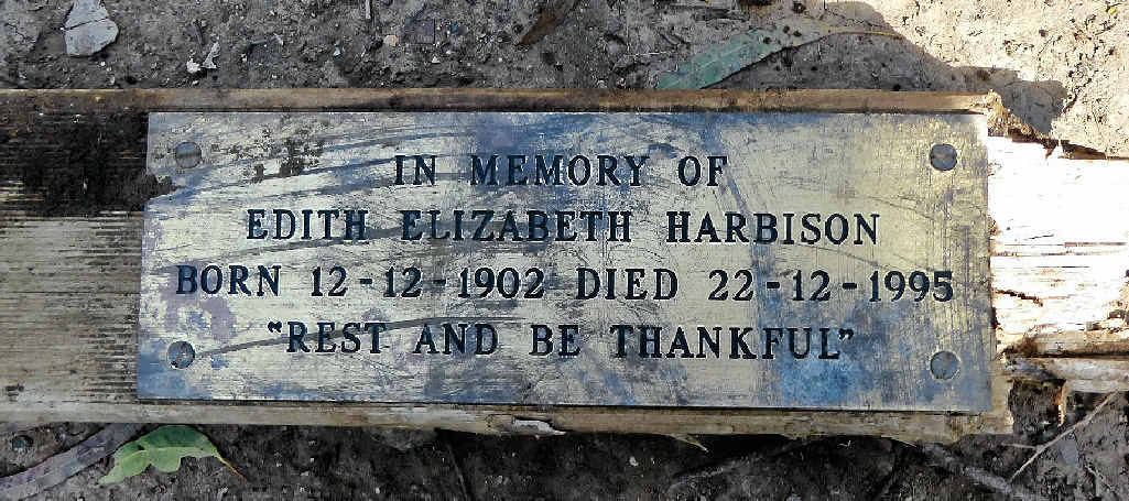 The plaque found by members of Friends of the Escarpment Parks Toowoomba in a creek at Redwood Park.