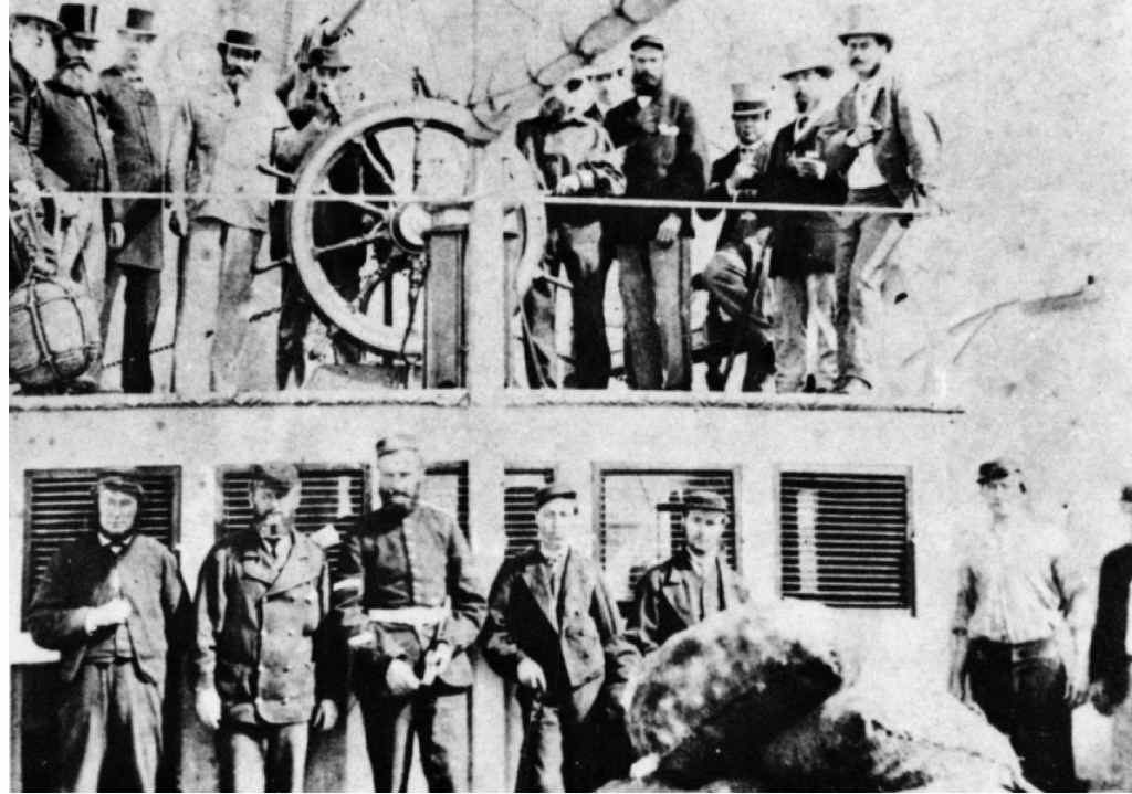 Passengers on the “Kate” which was one of the boats to ply the Bremer River in the 1840’s. Passengers on the “Kate” which was one of the boats to ply the Bremer River in the 1840’s.