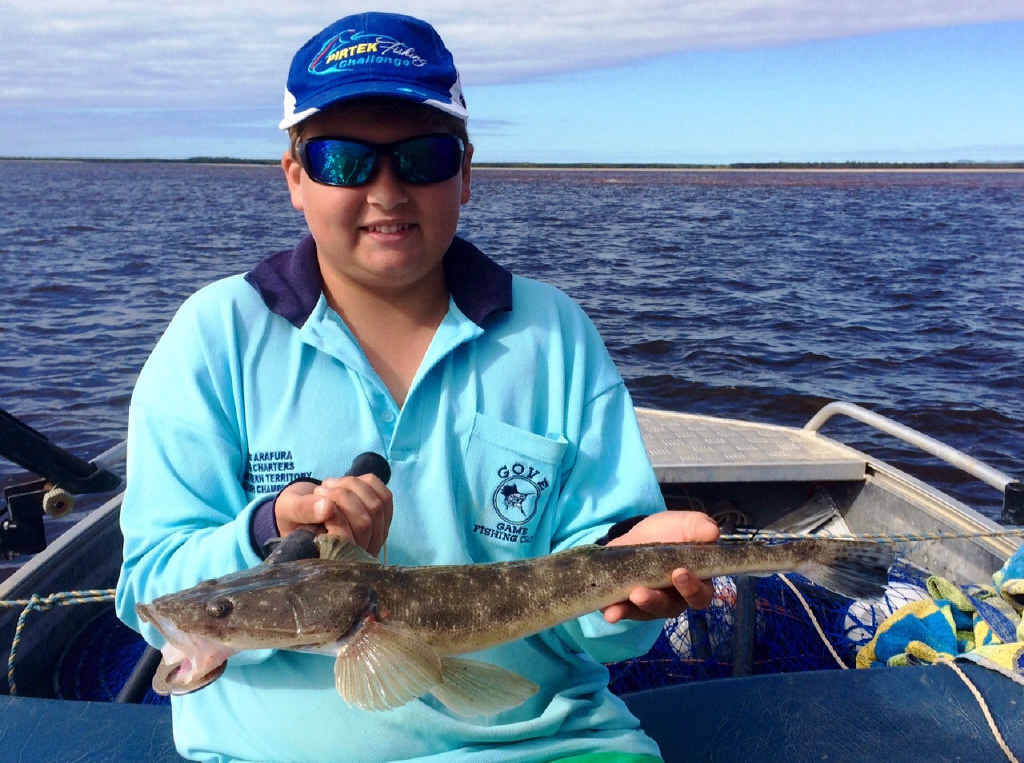 SKILFUL CATCH: Jake Robertson with a Corio flathead caught on a lure recently. SKILFUL CATCH: Jake Robertson with a Corio flathead caught on a lure recently.
