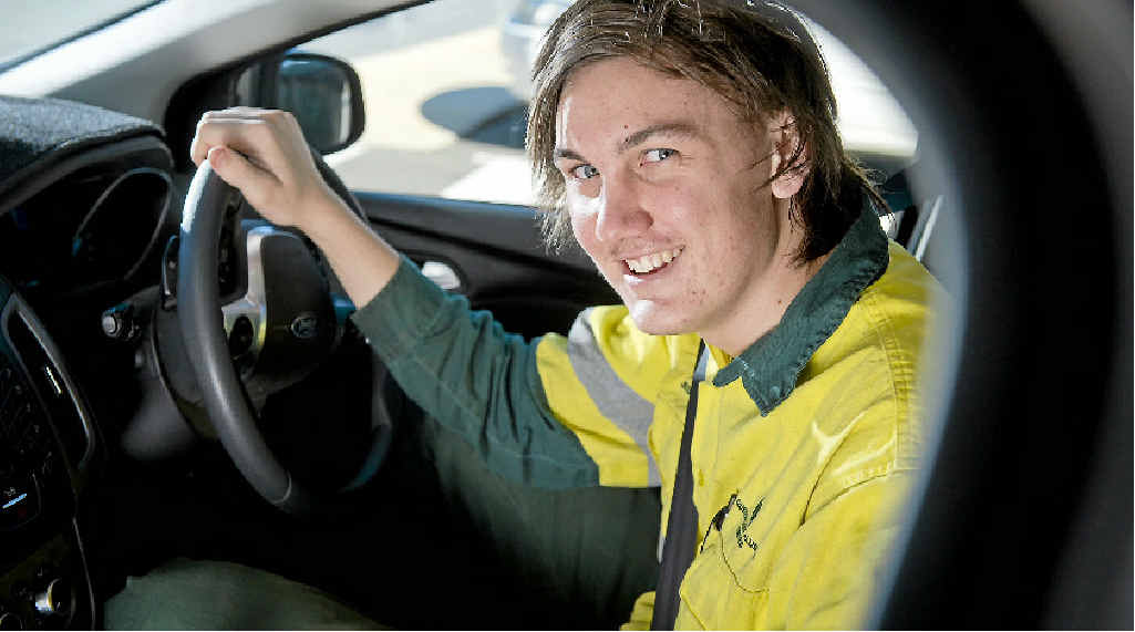 HITTING THE ROAD: Jessie Blick passed his provisional licence test three days before the tough new rules come in. HITTING THE ROAD: Jessie Blick passed his provisional licence test three days before the tough new rules come in.