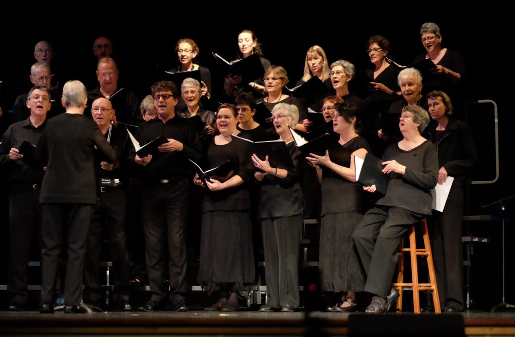 ORPHEUS REMEMBERS: The Orpheus Singers Choir at the Shalom College Performing Arts Precinct. Photo: Mike Knott / NewsMail ORPHEUS REMEMBERS: The Orpheus Singers Choir at the Shalom College Performing Arts Precinct. Photo: Mike Knott / NewsMail
