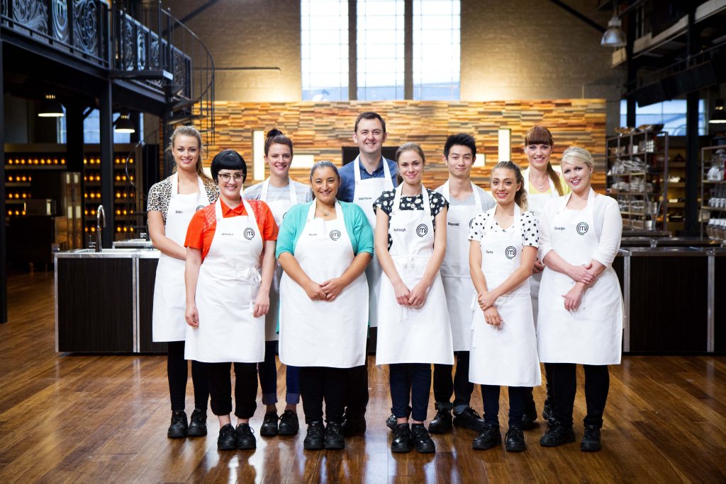 *WARNING EMBARGOED - cannot run in print until Friday June 26. Cannot go online until 8.30pm on Thursday June 25* The 2015 MasterChef Top 10, front row from left, Jessica Arnott, Rose Adam, Ashleigh Bareham, Sara Oteri and Georgia Barnes, back row from left, Billie McKay, Jessie Spiby, Matthew Hopcraft, Reynold Poernomo and Amy Luttrell. Supplied by Channel 10. *WARNING EMBARGOED - cannot run in print until Friday June 26. Cannot go online until 8.30pm on Thursday June 25* The 2015 MasterChef Top 10, front row from left, Jessica Arnott, Rose Adam, Ashleigh Bareham, Sara Oteri and Georgia Barnes, back row from left, Billie McKay, Jessie Spiby, Matthew Hopcraft, Reynold Poernomo and Amy Luttrell. Supplied by Channel 10.
