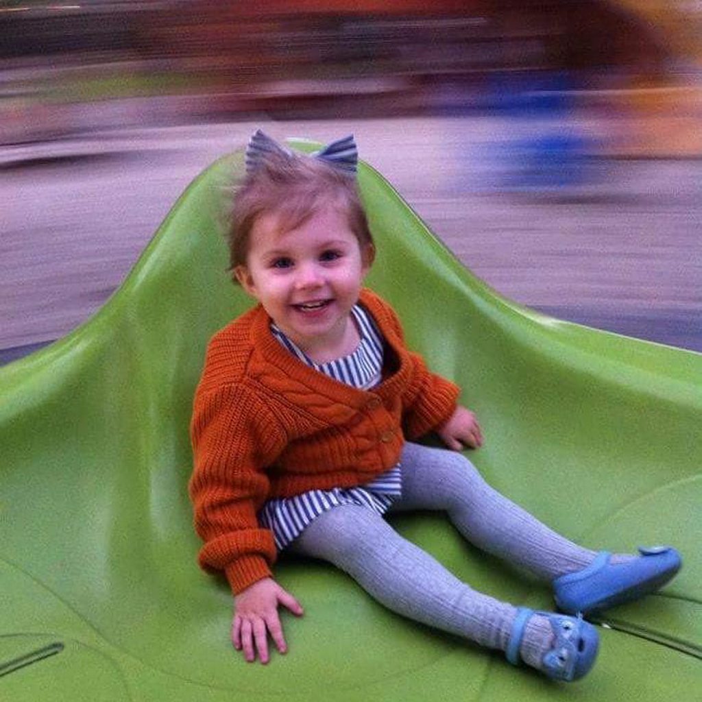 WINNING PHOTO: Readers Pics.Amy Louise Celebrating the start of school holidays down at happy valley