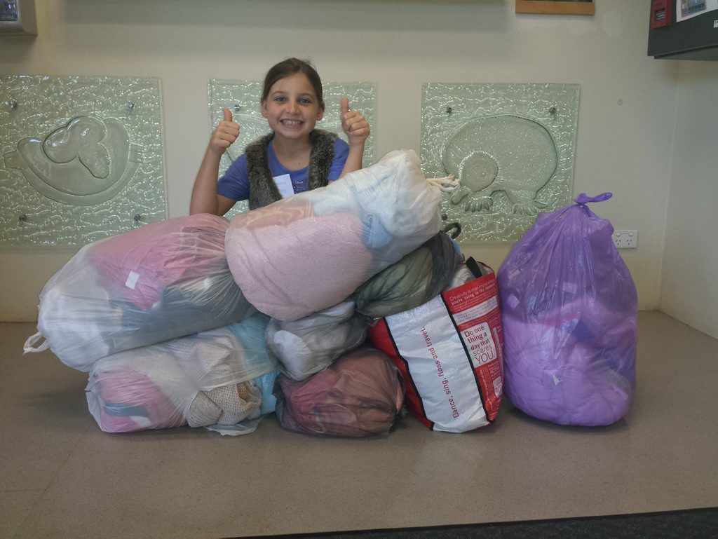 Imagene Krechting may only be 10 years old, but she's showing that every little bit counts when it comes to charity work.