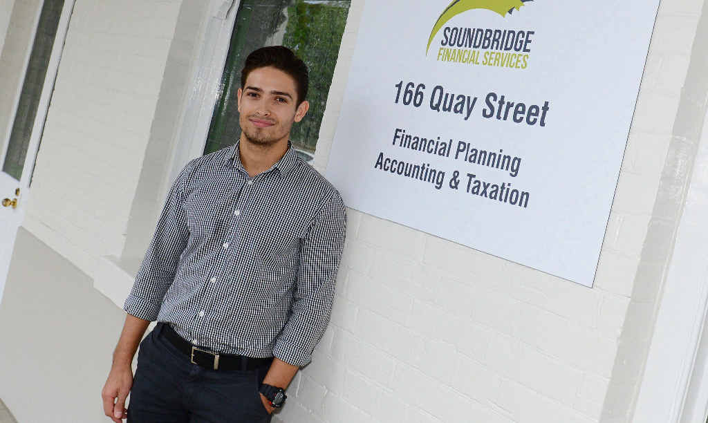 FINANCIAL FOUNDATION: Junior financial adviser Dimitri Kondilis is one of a growing number of young Australians pursing the profession.