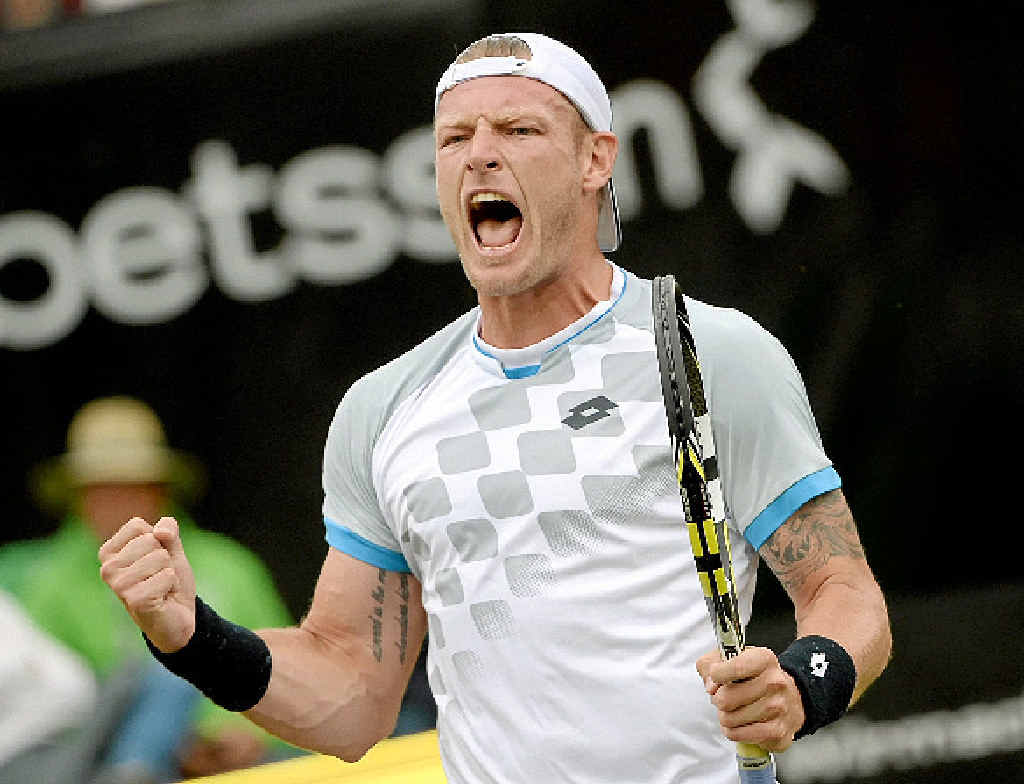 RARING TO GO: Sam Groth will send down some big serves against Jack Sock. RARING TO GO: Sam Groth will send down some big serves against Jack Sock.