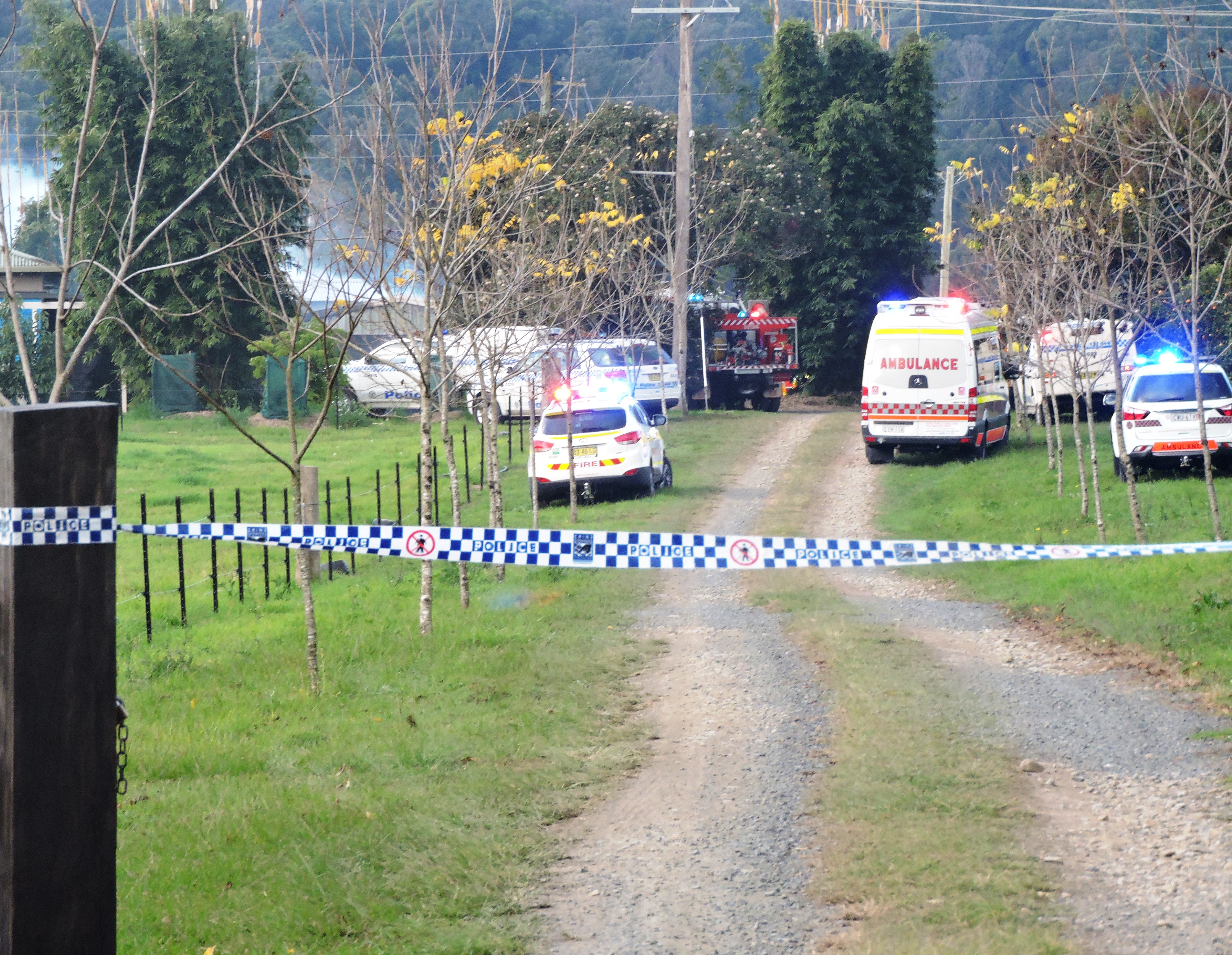 A house fire in Nana Glen has seen a quick response from emergency service crews. A house fire in Nana Glen has seen a quick response from emergency service crews.