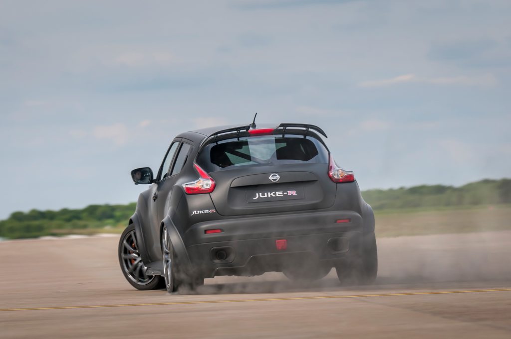 TRACTION OPTIONAL: Juke-R 2.0 was introduced at the Goodwood Festival of Speed in England. TRACTION OPTIONAL: Juke-R 2.0 was introduced at the Goodwood Festival of Speed in England.
