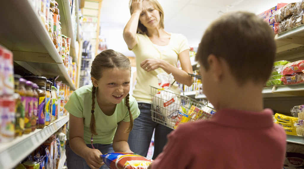 SUPERMARKET STRUGGLE: Grocery shopping can be an epic task when you bring children along. SUPERMARKET STRUGGLE: Grocery shopping can be an epic task when you bring children along.