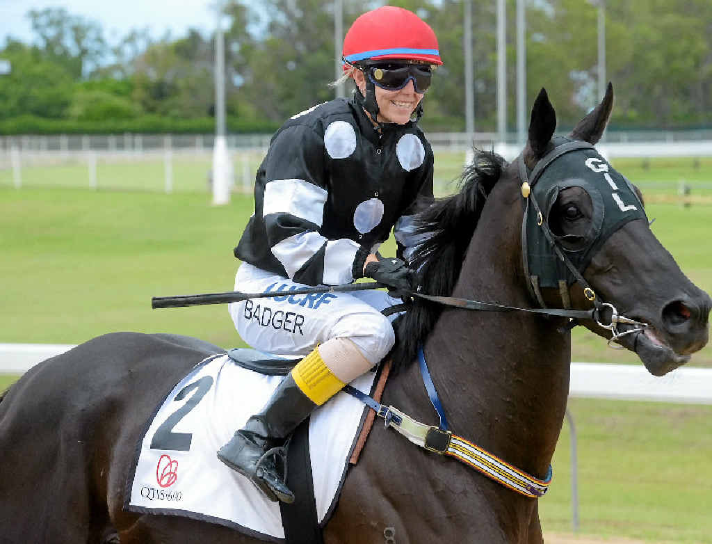 RACE DAY: Alannah Badger is in good company in being a successful female jockey launch her career at the Gympie racecourse . RACE DAY: Alannah Badger is in good company in being a successful female jockey launch her career at the Gympie racecourse .