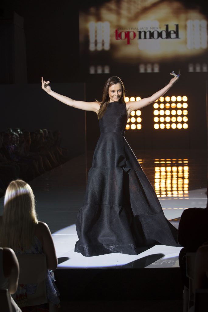 Australia's Next Top Model winner Brittany Beattie pictured during the show's grand final. Australia's Next Top Model winner Brittany Beattie pictured during the show's grand final.