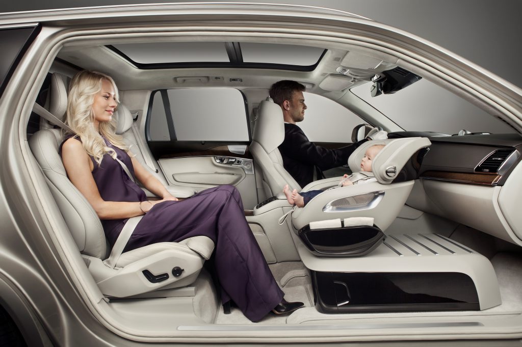 OH BABY: Volvo's baby capsule concept has been shown inside an XC90 Excellence, but it's unconfirmed if it will be available in Australia, but you can order the luxury seven-seater range topper now. OH BABY: Volvo's baby capsule concept has been shown inside an XC90 Excellence, but it's unconfirmed if it will be available in Australia, but you can order the luxury seven-seater range topper now.