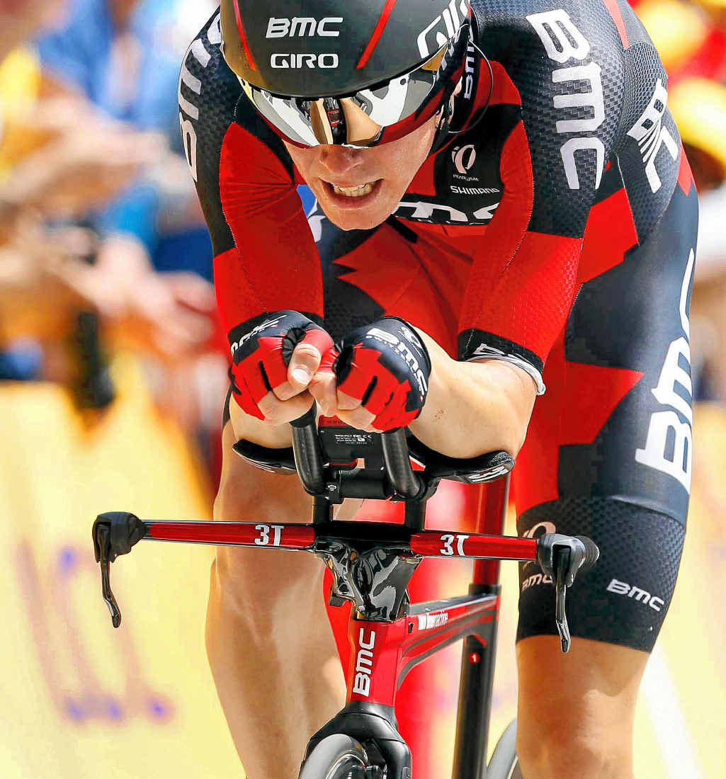 ON TOP: Rohan Dennis in action on stage one of he Tour de France. ON TOP: Rohan Dennis in action on stage one of he Tour de France.