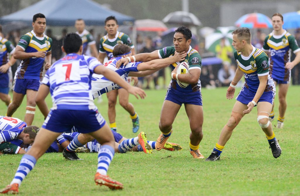 St Peter Claver College player Daniel Ioane in action during yesterday's clash with St Edmund's College. St Peter Claver College player Daniel Ioane in action during yesterday's clash with St Edmund's College.