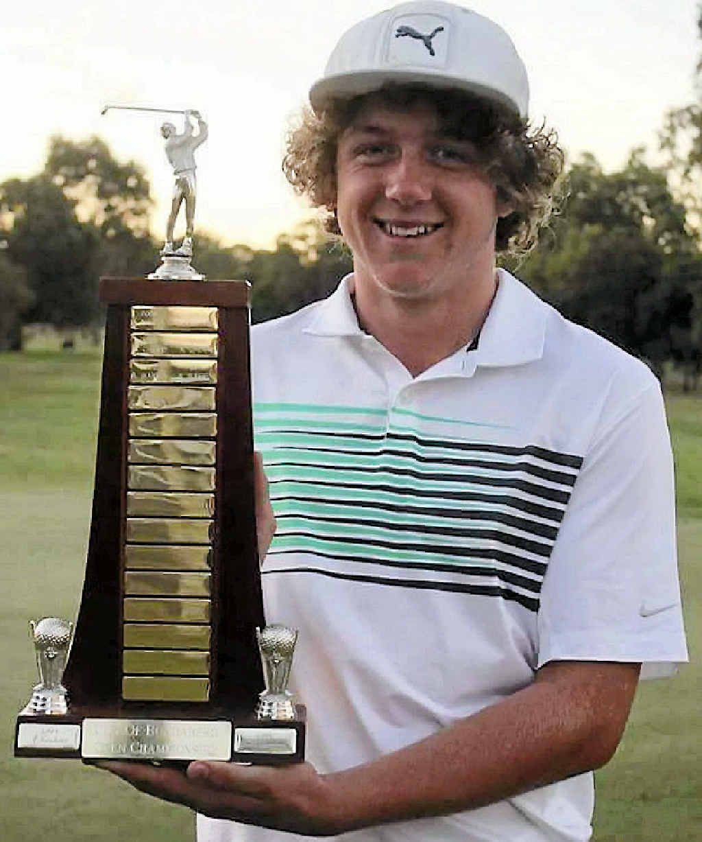 RECORD HOLDER: City of Bundaberg Men’s Golf Open youngest ever winner Cameron McFarlane. RECORD HOLDER: City of Bundaberg Men’s Golf Open youngest ever winner Cameron McFarlane.