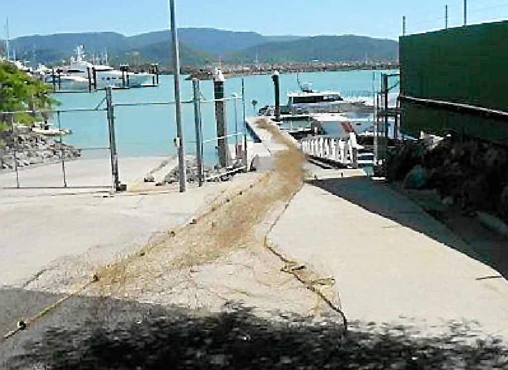 CAUGHT: Hundreds of metres of fishing net that were pulled from Peter Faust Dam. CAUGHT: Hundreds of metres of fishing net that were pulled from Peter Faust Dam.