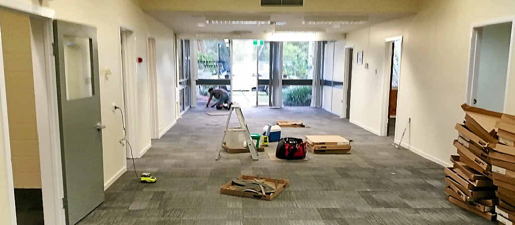 READING ROOM: Renovations are under way for a new Miriam Vale Library space. READING ROOM: Renovations are under way for a new Miriam Vale Library space.