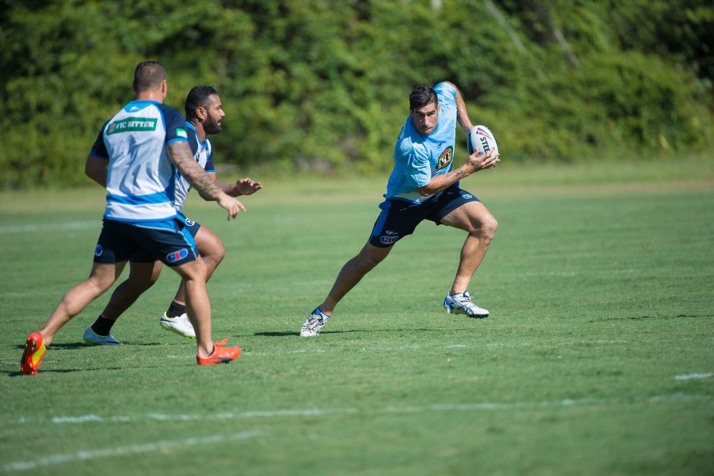 James Tamou trains with the NSW State of Origin squad. James Tamou trains with the NSW State of Origin squad.