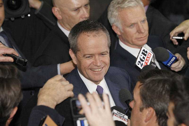 Australian Opposition leader Bill Shorten is surrounded by media as he gives a press conference after his second day of questioning at the Royal Commission into Trade Union Governance and Corruption in Sydney. Thursday, July 9, 2015 Australian Opposition leader Bill Shorten is surrounded by media as he gives a press conference after his second day of questioning at the Royal Commission into Trade Union Governance and Corruption in Sydney. Thursday, July 9, 2015