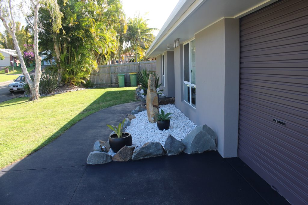 Natalie Manasse and her mum Angela out front of the newly renovated Tewantin home.