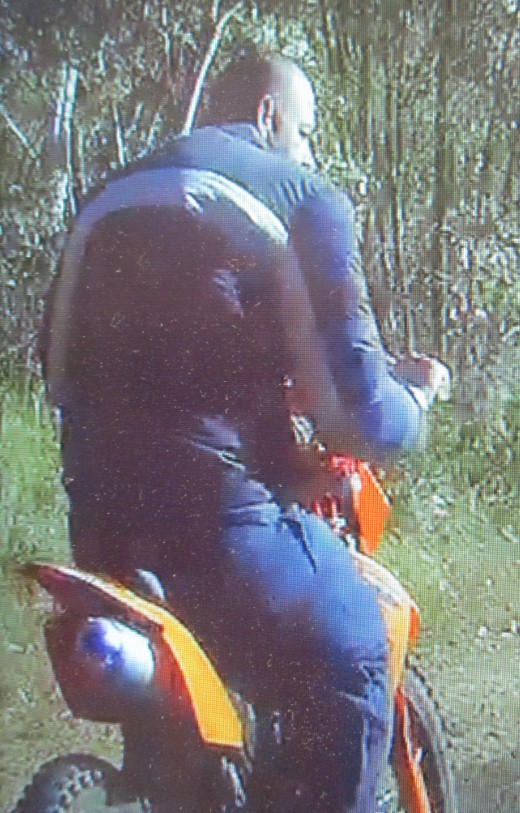 This dirt bike rider evaded police in the Lockyer Valley at the weekend. This dirt bike rider evaded police in the Lockyer Valley at the weekend.