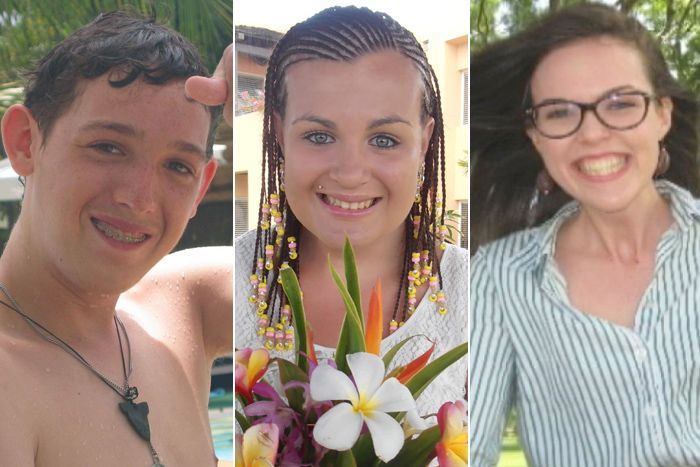 Will Fowell, Talieha Nebauer and Caitlin Wilkinson Whiticker died after the Barrett Centre closed in 2014. (Supplied) Will Fowell, Talieha Nebauer and Caitlin Wilkinson Whiticker died after the Barrett Centre closed in 2014. (Supplied)
