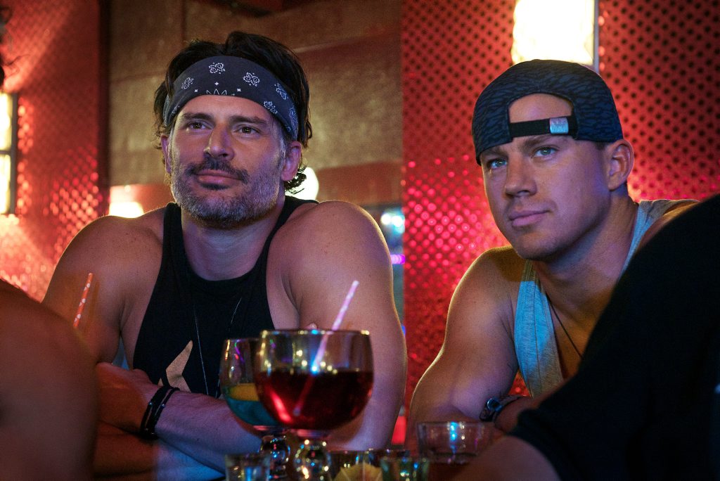 STARS: Joe Manganiello and Channing Tatum in a scene of Magic Mike XXL. STARS: Joe Manganiello and Channing Tatum in a scene of Magic Mike XXL.