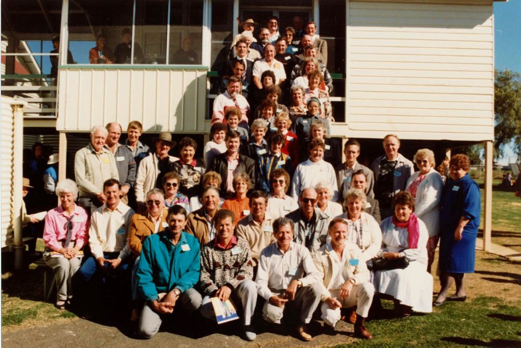 Kulpi State School 75th Jubilee class photo 1941-1950. 