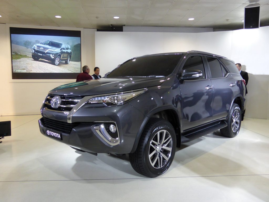 AUSTRALIA BOUND: October launch for the Fortuner which has had success in previous generations in Asia and the Middle East, perhaps explaining the large dose of chrome style. AUSTRALIA BOUND: October launch for the Fortuner which has had success in previous generations in Asia and the Middle East, perhaps explaining the large dose of chrome style.
