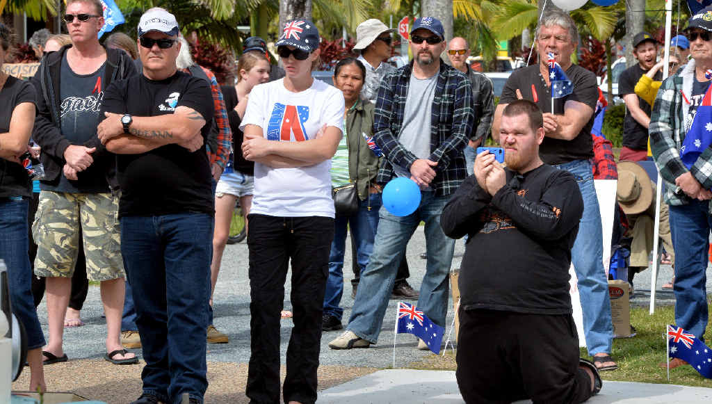 Reclaim Australia Rally in Mackay- held at Jubilee Park Reclaim Australia Rally in Mackay- held at Jubilee Park