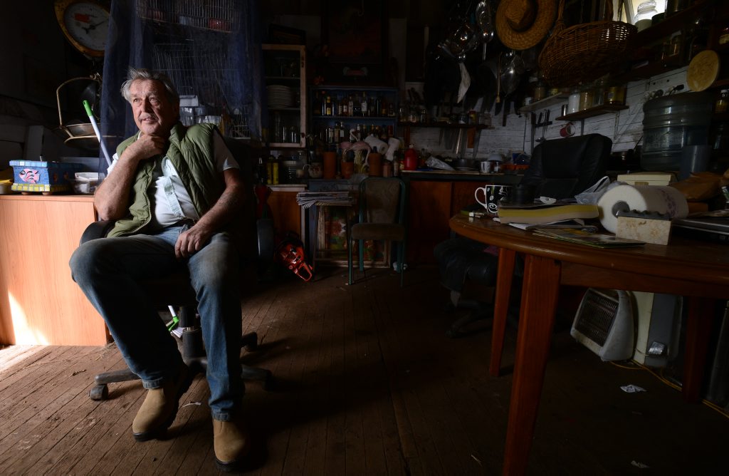 A 2013 file picture of Trevor Murray at Trev's Recycled Garden, West Ballina. A 2013 file picture of Trevor Murray at Trev's Recycled Garden, West Ballina.