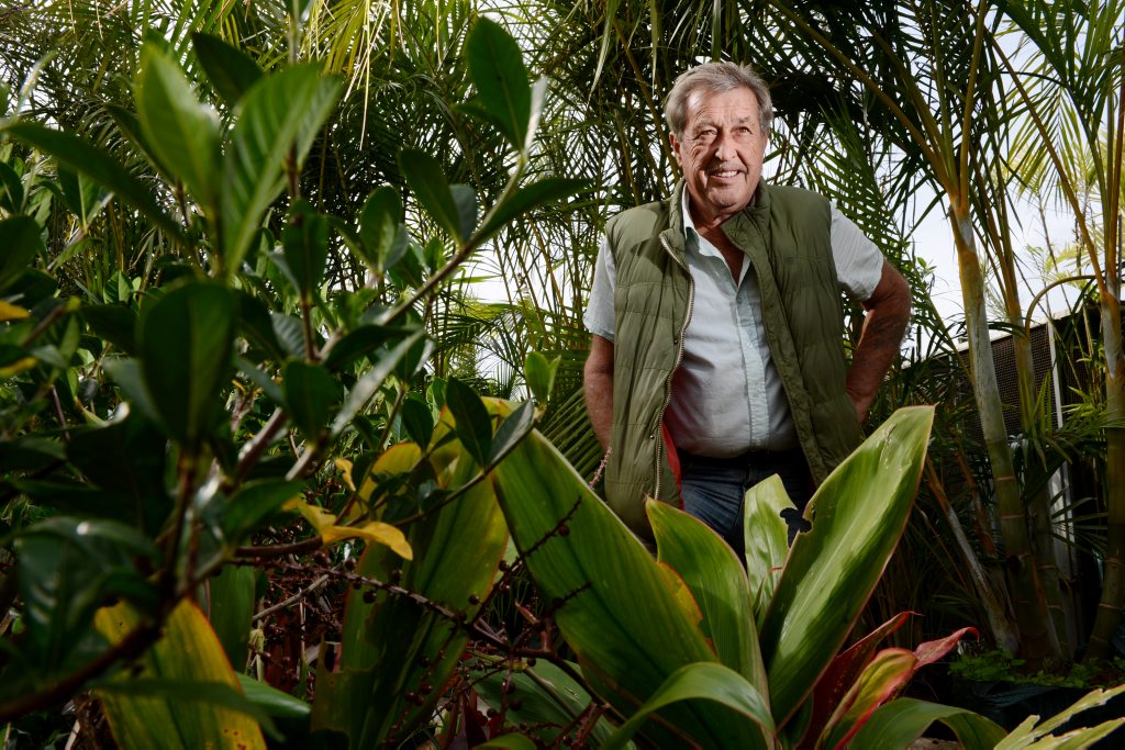 A 2011 file image of Trevor Murray at Trev's Recycled Garden, West Ballina. A 2011 file image of Trevor Murray at Trev's Recycled Garden, West Ballina.