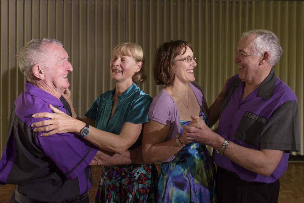 READY TO ROLL: Big River Rockers Paul Jones, Cheryl O’Dwyer, Lorraine Lloyd and Brian Brooks get in some practice before the group’s 16th birthday celebrations.Photo: Adam Hourigan READY TO ROLL: Big River Rockers Paul Jones, Cheryl O’Dwyer, Lorraine Lloyd and Brian Brooks get in some practice before the group’s 16th birthday celebrations.Photo: Adam Hourigan