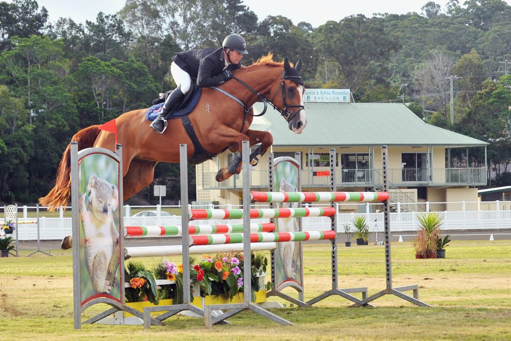 Horse jumping championships at Nambour see some spills Sunshine Coast