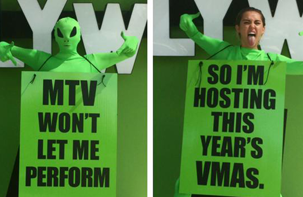 Back in green: Miley Cyrus Back in green: Miley Cyrus