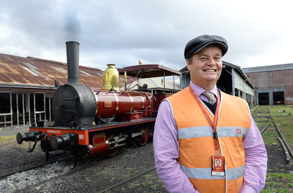 Queensland Rail historian Greg Hallam with the old A10 train to be used in the 150 years re-enactment. Photo: Rob Williams / The Queensland Times Queensland Rail historian Greg Hallam with the old A10 train to be used in the 150 years re-enactment. Photo: Rob Williams / The Queensland Times