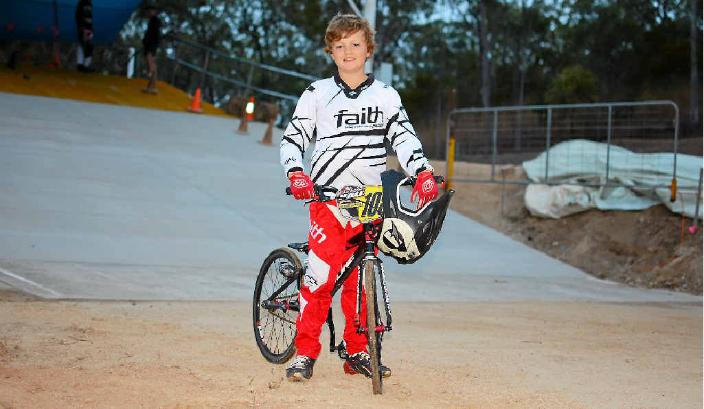 Nick Hall with his BMX. Nick Hall with his BMX.
