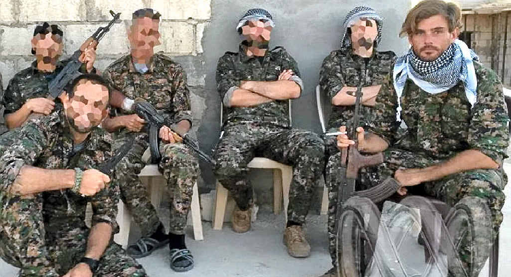 HOME: Gold Coast man Reece Harding (right) died after stepping on a landmine laid by Islamic State. HOME: Gold Coast man Reece Harding (right) died after stepping on a landmine laid by Islamic State.
