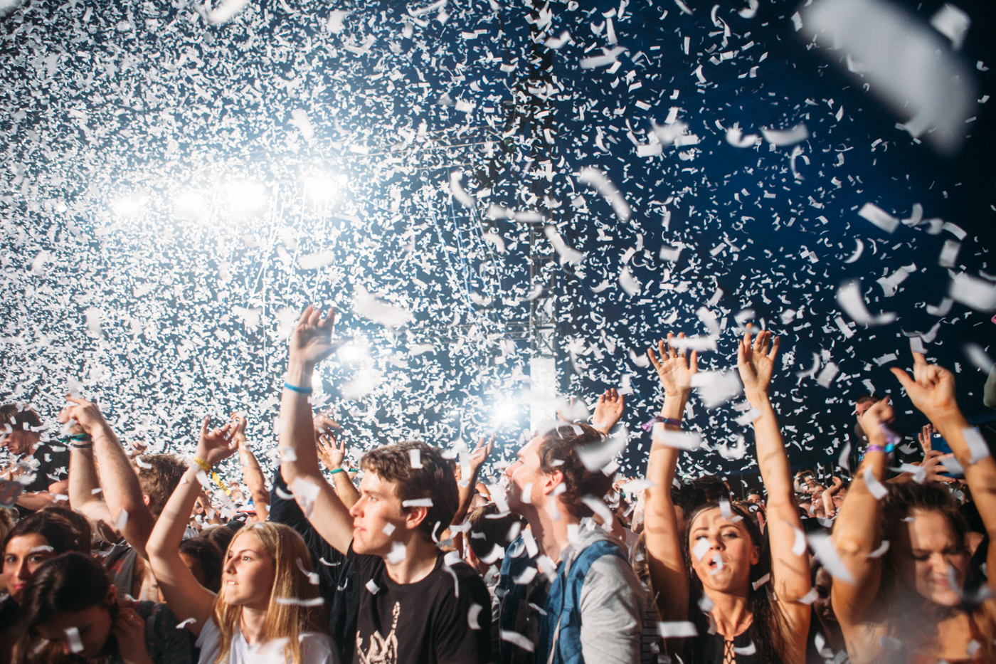 FANS: The audience during Peking Duk's show. FANS: The audience during Peking Duk's show.