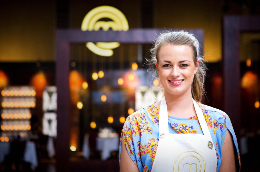 Billie McKay pictured after winning the Power Apron and an immunity pin on MasterChef in June. Billie McKay pictured after winning the Power Apron and an immunity pin on MasterChef in June.