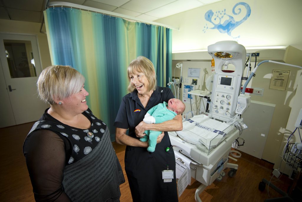 Lisa Blacker and Jill Everest from the Gladstone Hospital say that a woman's second labor is is normally faster than the first. Lisa Blacker and Jill Everest from the Gladstone Hospital say that a woman's second labor is is normally faster than the first.